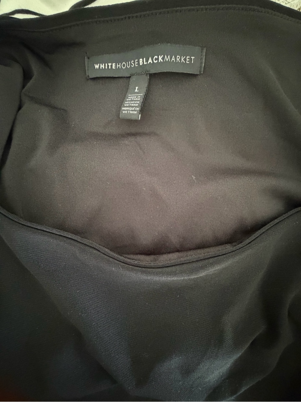 White House Black Market Black Midi Dress
